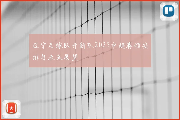 辽宁足球队开新队2025中超赛程安排与未来展望
